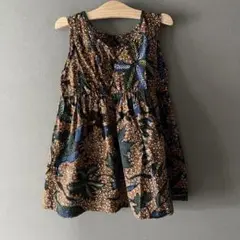 値下げ＊ USA kids vintage アフリカンバティック　ワンピースのサムネイル