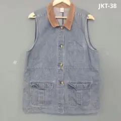 【在庫一掃SALE！】早い者勝ち！ORVIS デニムベスト　Lのサムネイル