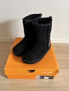 【美品】gravis 黒　ムートンショートブーツ　19cm