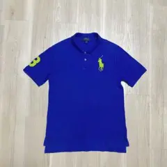 POLO Ralph Lauren ビッグポニー ポロシャツ ブルー y2k