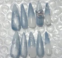 韓国　ギャル　ネイルチップ　ネイル　ロング　スナ系　量産型　y2k マグネット