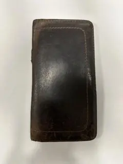 Louis Vuitton 二つ折り財布 無地 ブラウン ジャンク品