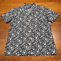 鎌倉シャツ　LIBERTY フラワープリント 半袖シャツ　L