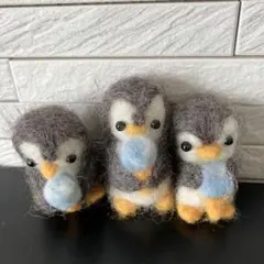 羊毛フェルト ペンギンの親子 - メルカリ