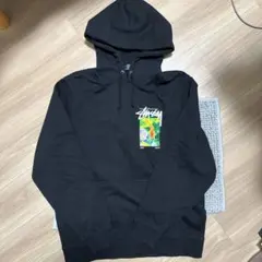 Stüssy ブラック M プルオーバーパーカー