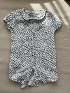 プチバトー　花柄ロンパース 74cm 12m