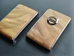ボルボGolden Nanmu 木製キーフォブシェル キーカバー キーケース 