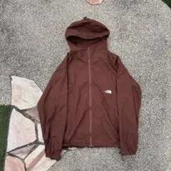 THE NORTH FACE コンパクトジャケット　ブラウン　ドローコード