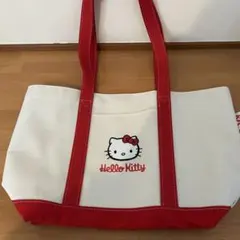 【平成レトロ】ハローキティ ケンタッキー限定 トートバッグ＆ポーチ 食器セット ハローキティ付録が発売中！】トートバッグ＆保冷ポーチはセットでも