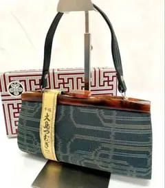 ［KIN4-18］未使用品 大島紬 和装用クラッチバッグ 2wayバッグ