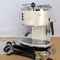 美品 デロンギ エスプレッソ・カプチーノメーカー ECM300J-E クリーム