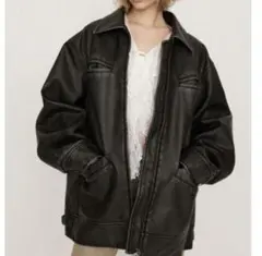 新品⭐︎ SLY オーバーサイズ ブラックレザージャケット 2025年最新】SLY レザージャケット・ライダースの人気アイテム