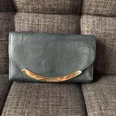 SeeByChloe 三つ折り財布 ブラック ゴールド金具のサムネイル