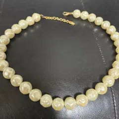 ⭐️美しく上品なお品⭐️ アイボリー プラスチックパール ネックレス