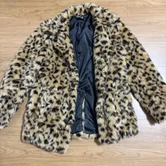 レオパード柄ファーコート