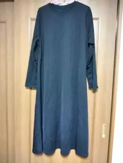 と*つ様 ■在庫売り尽くし■ブラック ロングワンピース 長袖 LL