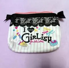 SWIMMER スイマー ポーチ 刺繍 リボン メイクポーチ