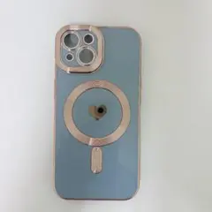 iPhone15 ハートモチーフ iPhoneケース マグネットケース