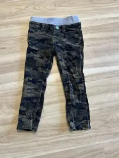 MPS コーデュロイパンツ 迷彩柄 100cm 細身 ウエスト調整可 カモフラ