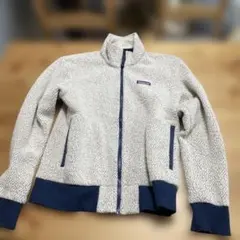patagonia フリースジャケット XS アイボリーネイビー