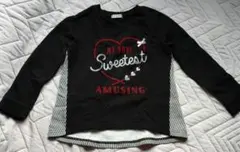 120cm　 女児用裏起毛トレーナー