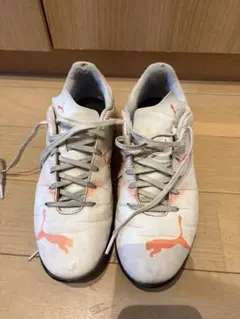 Puma サッカーシューズ ホワイト/オレンジ