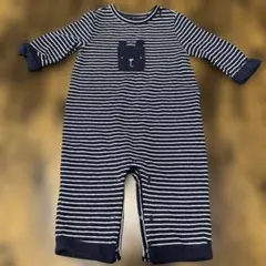 baby GAP ストライプロンパース 0-3ヶ月