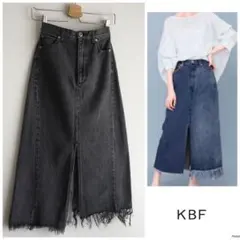 ◎アーバンリサーチ【洗える】ヴィンテージ ウォッシュ加工 デニム ロングスカート