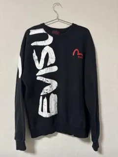 EVISU スウェット ブラック ビンテージ　古着のサムネイル
