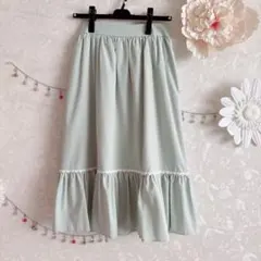 ❤️ロディスポット❤️ミントグリーン フレアスカート