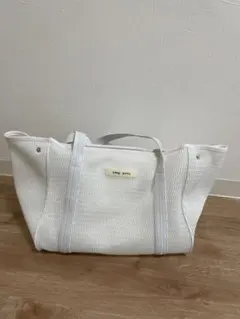 qbag paris 白 トートバッグ　マザーズバッグ