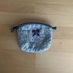 ポーチ リボン付き