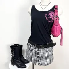 y2k✨️ 00s BACKS 当時物 マイクロミニ キュロット ショートパンツのサムネイル