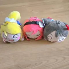 μ's 寝そべりぬいぐるみ ラブライブ bibi 矢澤にこ 西木野真姫 絢瀬絵里