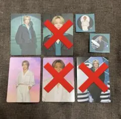 TravisJapanトラジャ陰ニモ日向ニモ特典 松田元太4点トレカ ステッカー