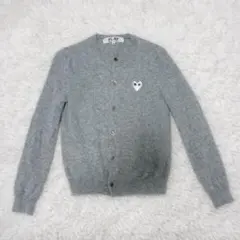 6263 希少✨ プレイコムデギャルソン カーディガン Mサイズ ホワイトハート