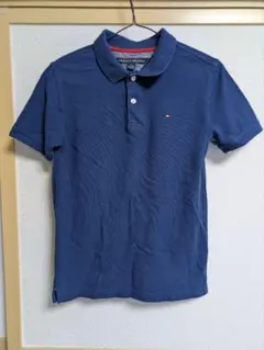 トミーヒルフィガー 青ポロシャツ