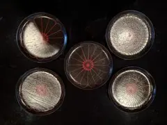 象彦　菊紋様 菓子皿 5枚セット 漆器のサムネイル