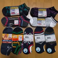 新品 しまむら 靴下 3足セット×9 25-27cm