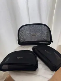CHANEL BEAUTE ノベルティ メッシュポーチ 3点セットのサムネイル