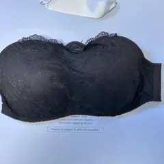 【PEACH JOHN】【D75】黒レース ストラップレスブラのサムネイル
