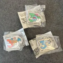 ポケモン 30周年記念 メタルチャーム　リザードン　フシギバナ　カメックス