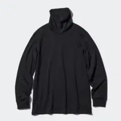 ユニクロ　超極暖ヒートテックタートルネックT 黒　S