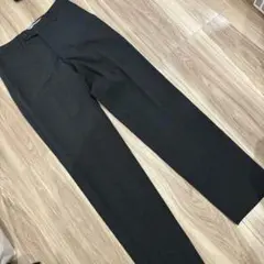 TAKAQ ダークグレー チェック柄 スーツズボン