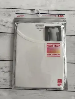 ユニクロ ヒートテックUネックT（半袖） 160 キッズ ホワイトUNIQLO
