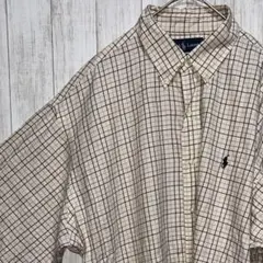 【美品・オーバーサイズ】ラルフローレン 長袖 チェック柄 シャツ BLAKE