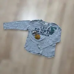 長袖ロンT エフオーキッズ　グレー