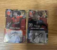 浦和レッズオンサイトカード2025 ボザ、早川サイン入りカード