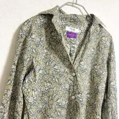 メーカーズシャツ鎌倉　リバティスキッパーシャツ　ペイズリー　ブルー　38のサムネイル