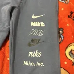 Nike ロゴプリント スウェットパンツ グレー